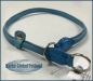 Preview: Zughalsband Leder 10mm/49-65cm hellblau